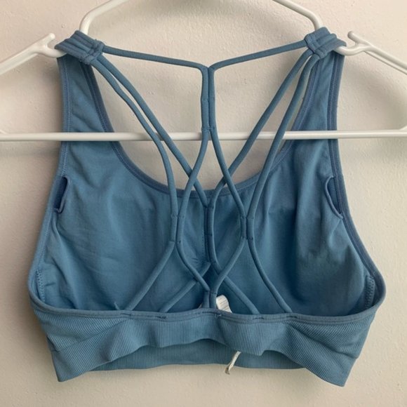 Fabletics Cornflower Blue Connar Seamless Sports Bra - Picture 4 of 8